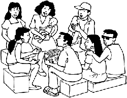 people talking