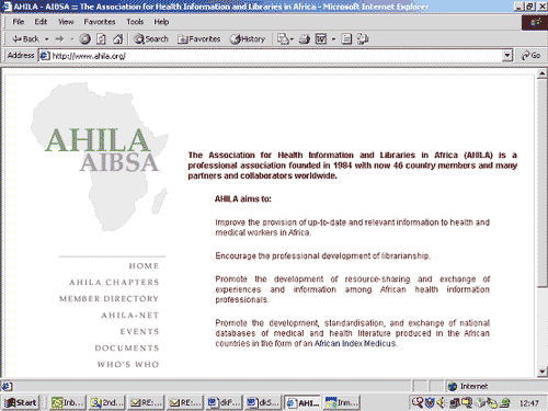 Example of a web page