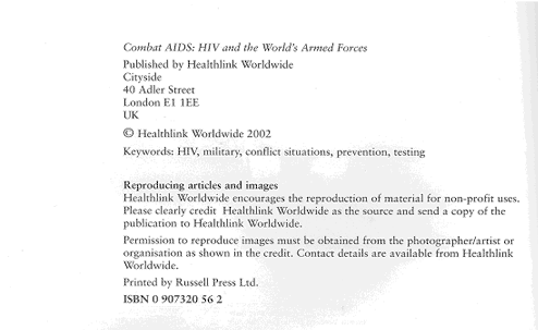 Example of permission for reproduction