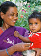 mother and child, India